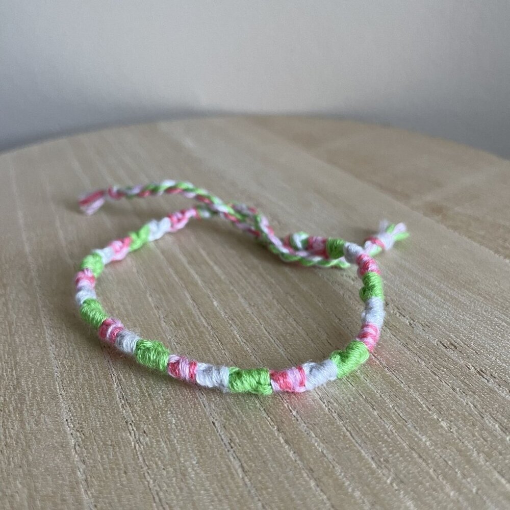 Fauna Bracelet, anklet, trendy, comfortable, tie, embroidery thread, woven, gift